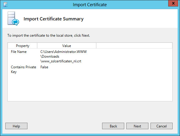 Lync 2013 - Installatie SSL certificaat 